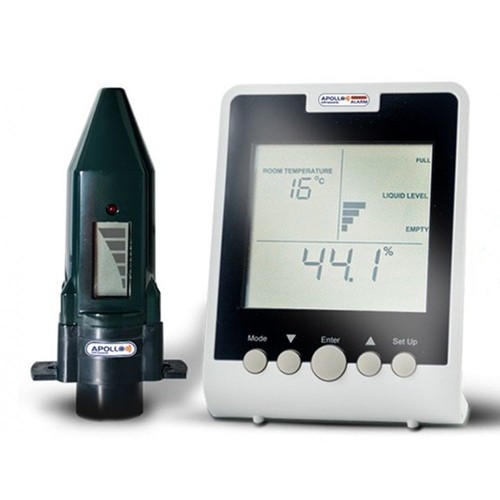 Oil tank fuel level monitor - level,