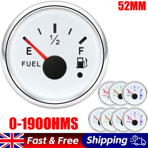52mm white fuel level gauge - 52mm,